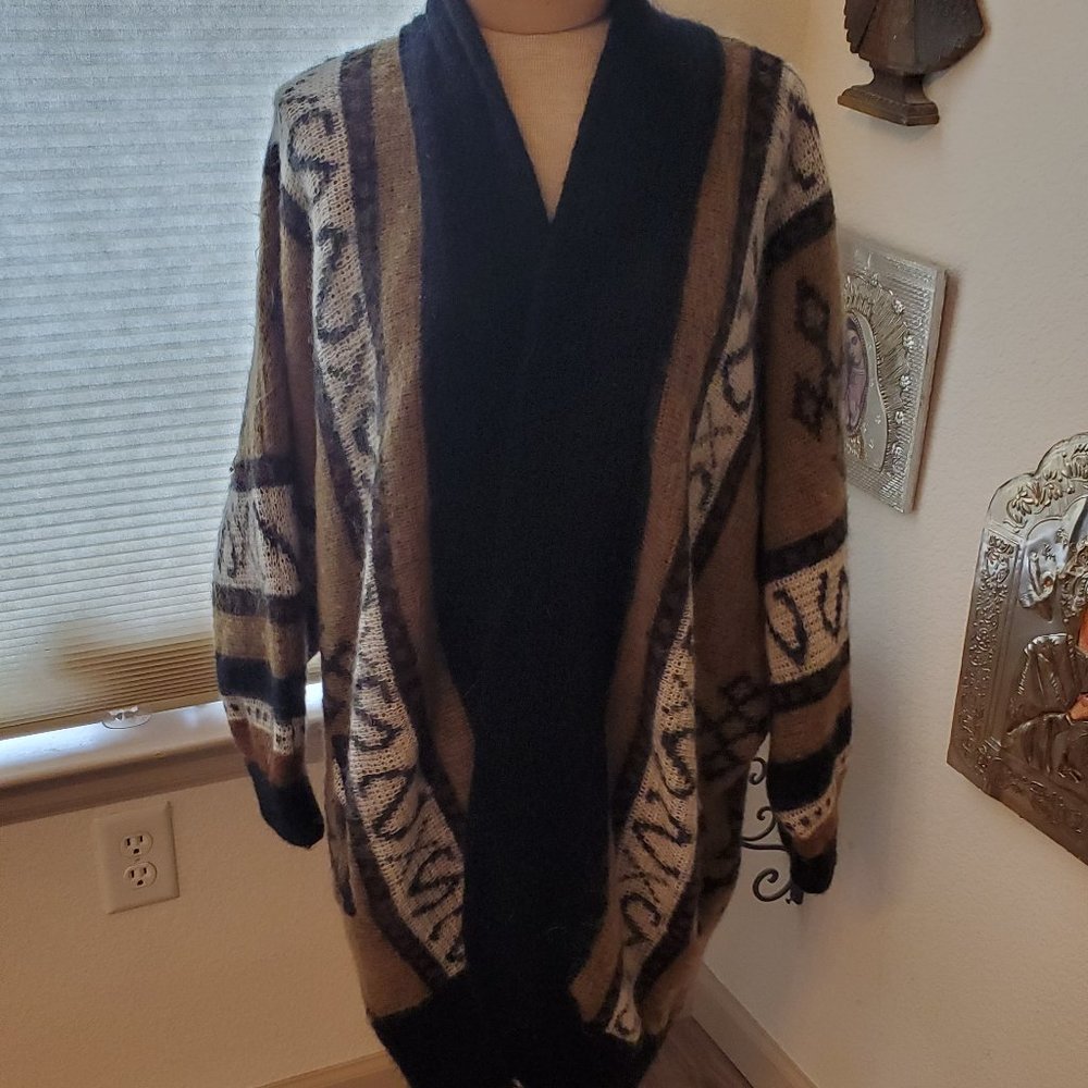 Vintage, mohair abstract sweater (90's)